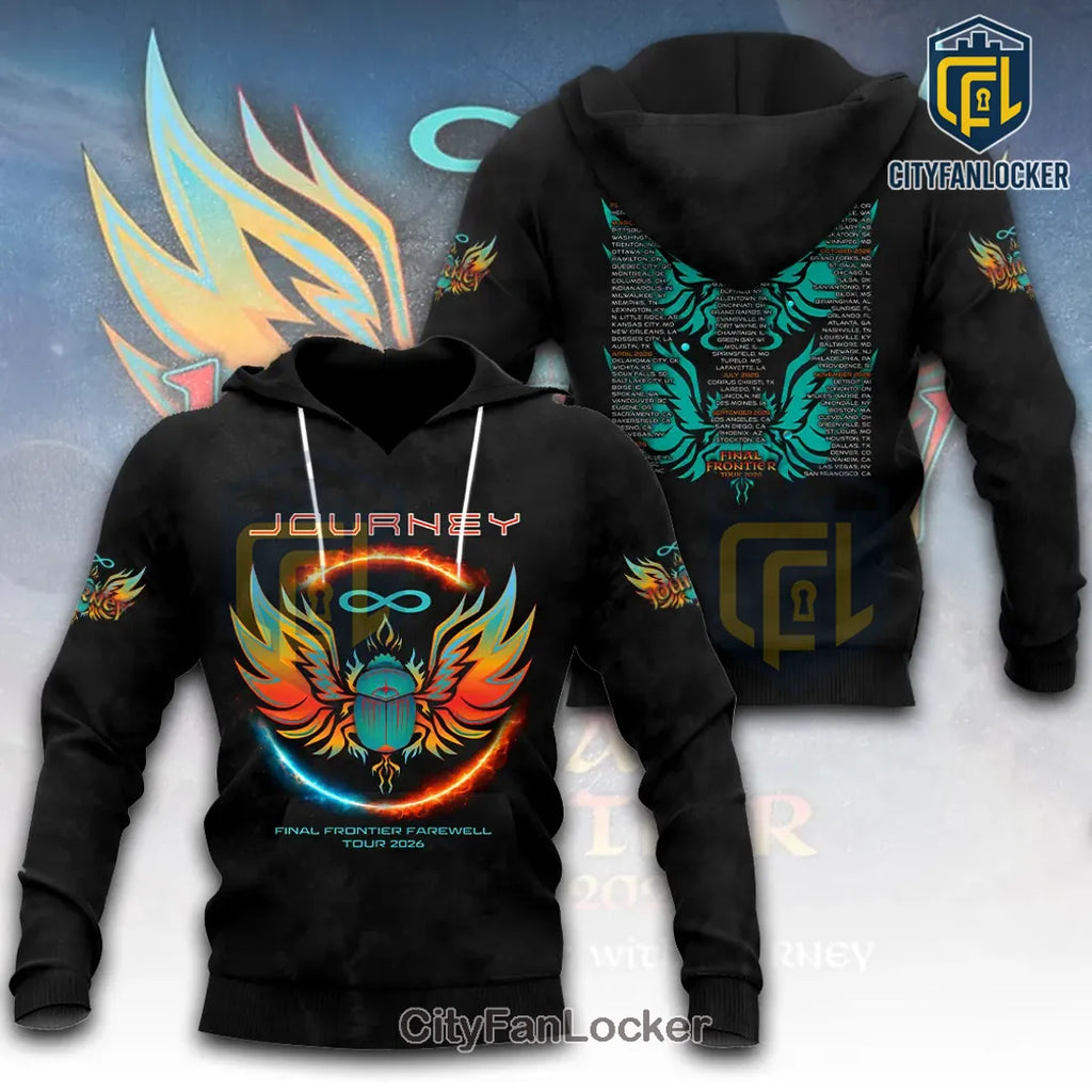 Journey Final Frontier Tour 2026 Concert Merchandise Hoodie