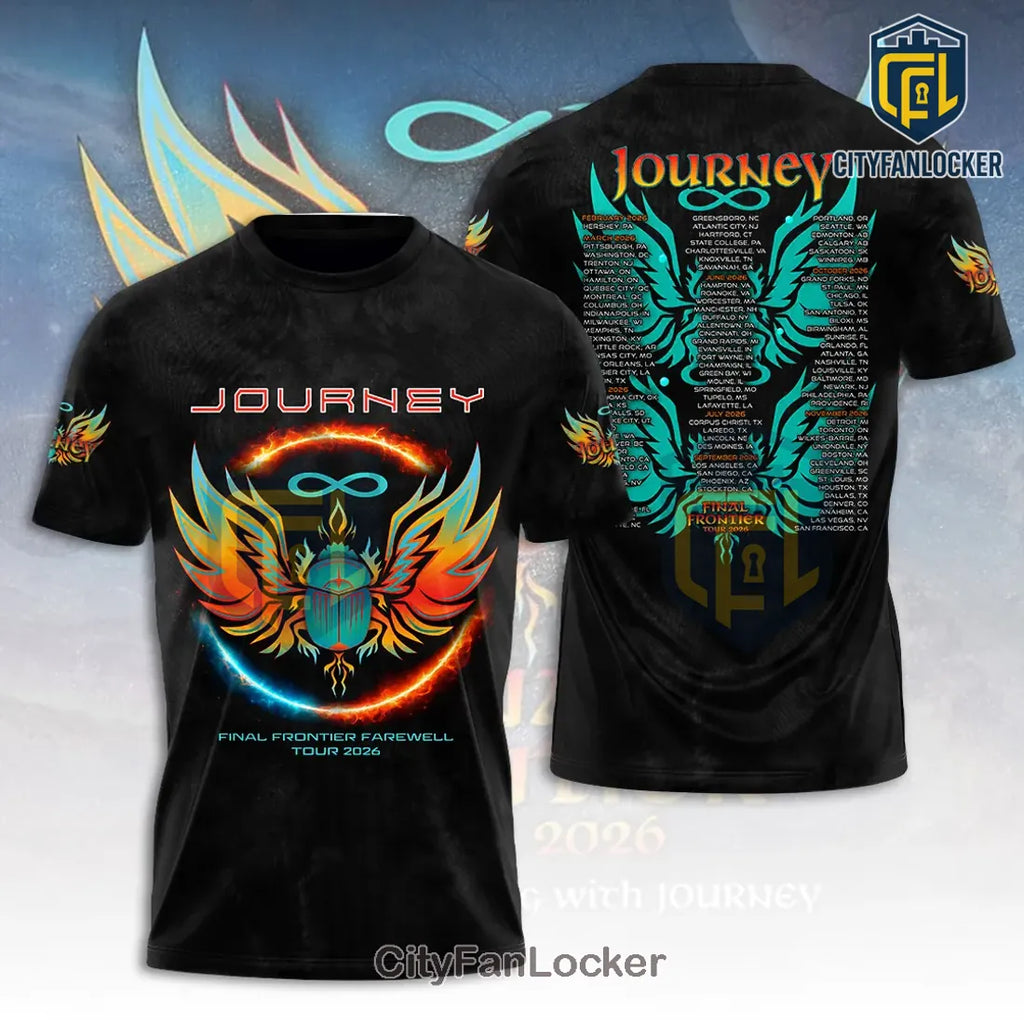 Journey Final Frontier Tour 2026 Concert Merchandise Hoodie