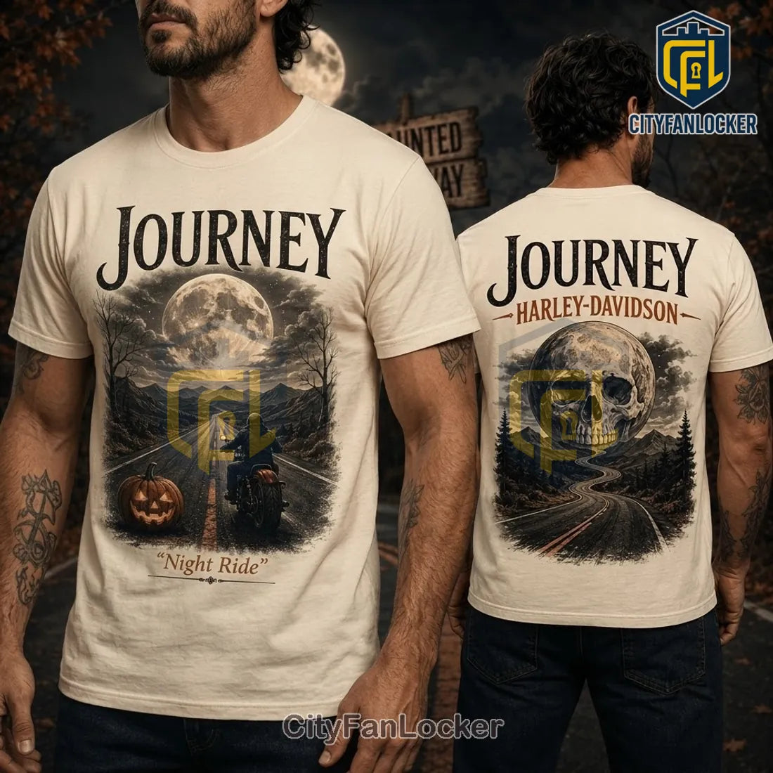 Journey Harley-Davidson Haunted Highway T-Shirt