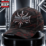 Judas Priest Steel Trident Camo Classic Cap, Trendy Music Baseball Cap