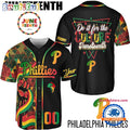 Juneteenth Day x Philadelphia Phillies 2025 Baseball Jersey Shirt