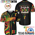 Juneteenth Day x Texas Rangers 2025 Baseball Jersey Shirt