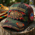Juneteenth Freedom Day 1865 Distressed Baseball Cap