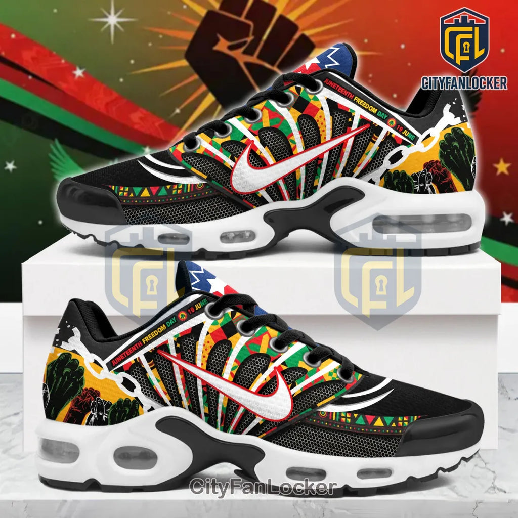 Juneteenth June 19 Freedom Day Afrocentric Pride TN Sneakers