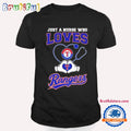 Just a Nurse Who Loves Texas Rangers Heart Hand T Shirt