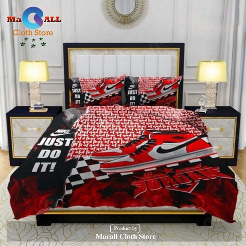 Just Do It Nike Air Jordan Sport Champions Red Style Bedding Sets, Bedroom Sets LIMITED EDITION