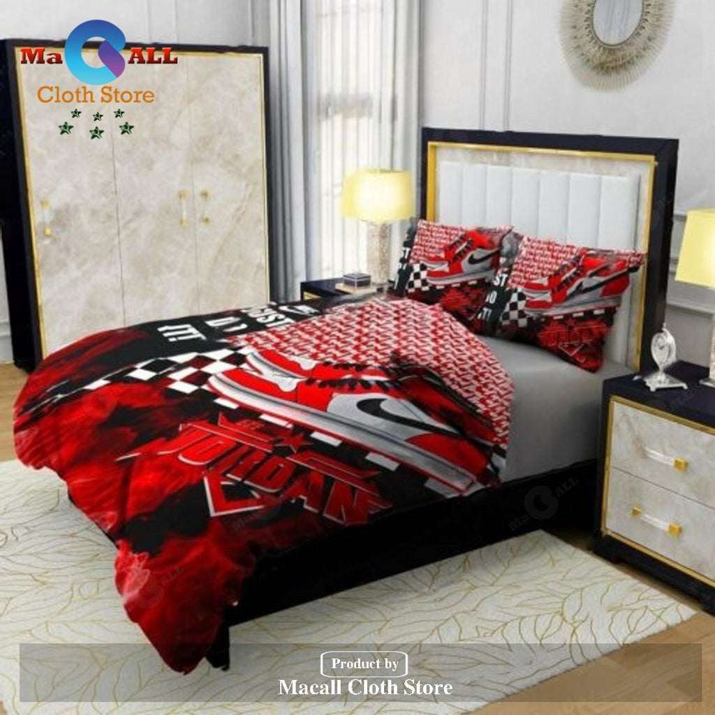 Just Do It Nike Air Jordan Sport Champions Red Style Bedding Sets, Bedroom Sets LIMITED EDITION