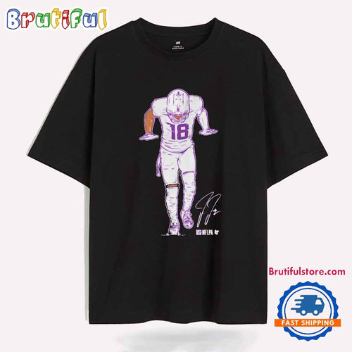 Justin Jefferson Minnesota Vikings The Silencer Signature T Shirt