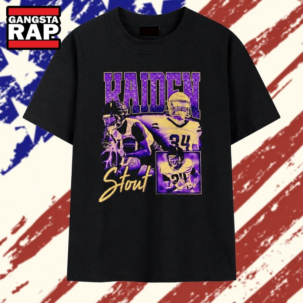 Kaiden Stout 34 Football Player Athlete T Shirt