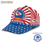 Kansas City Chiefs American Flag Pattern Independence Day Baseball Cap