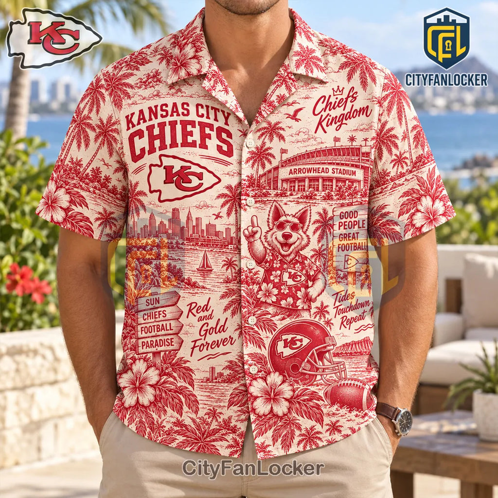 Kansas City Chiefs Arrowhead Stadium Hawaiian Shirt