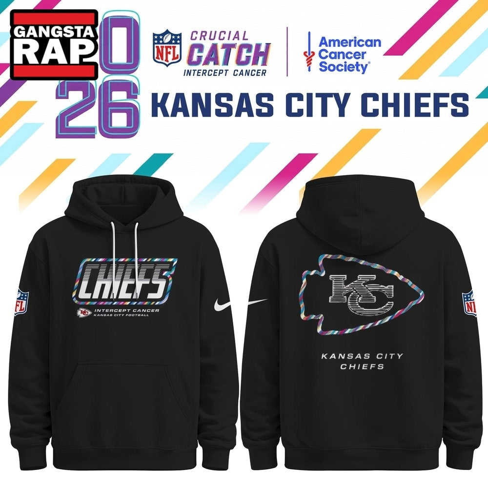 Kansas City Chiefs NFL Crucial Catch 2026 Limited Edition Black Hoodie Shirt, Football New Design Shirt