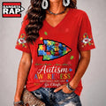 Kansas City Chiefs NFL Different, Not Less Autism Awareness V neck T Shirt