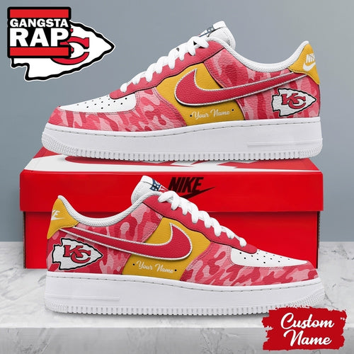 Kansas City Chiefs NFL End Zone Energy Custom Air Force 1 Shoes Sneaker