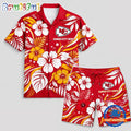 Kansas City Chiefs NFL Floral Summer Hawaiian Set