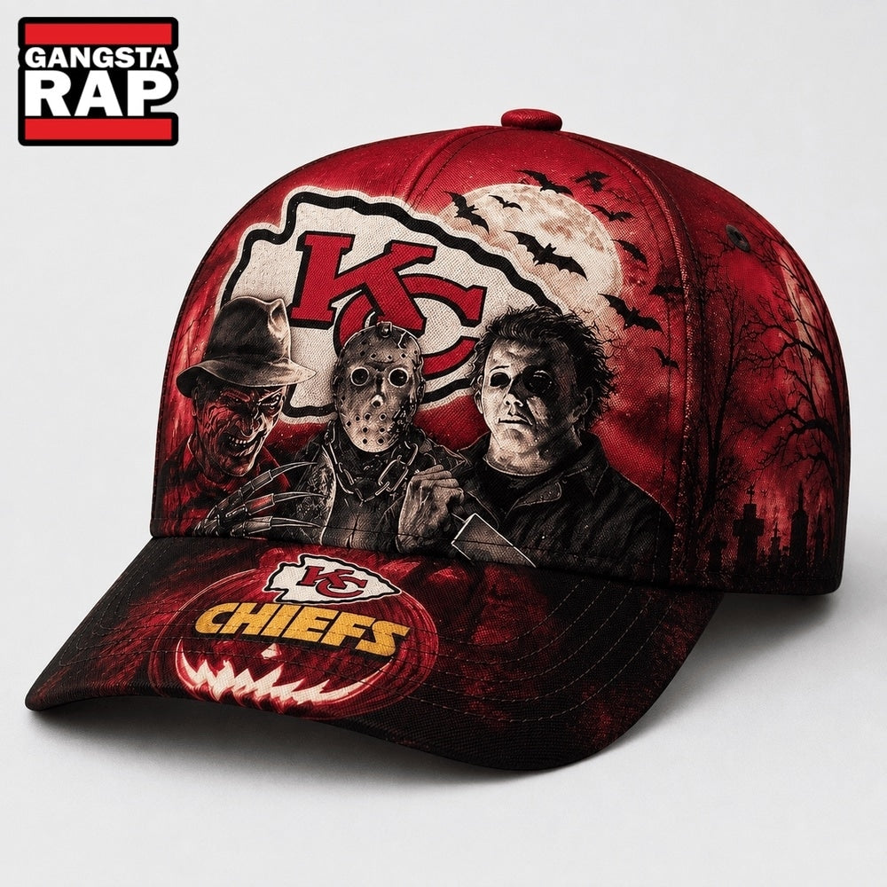 Kansas City Chiefs NFL Horror Night Halloween 2026 Design Classic Cap