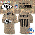 Kansas City Chiefs NFL Salute To Service 2026 Custom Name & Number New Football Jersey