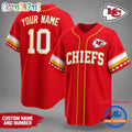 Kansas City Chiefs NFL Team Pride Baseball Jersey