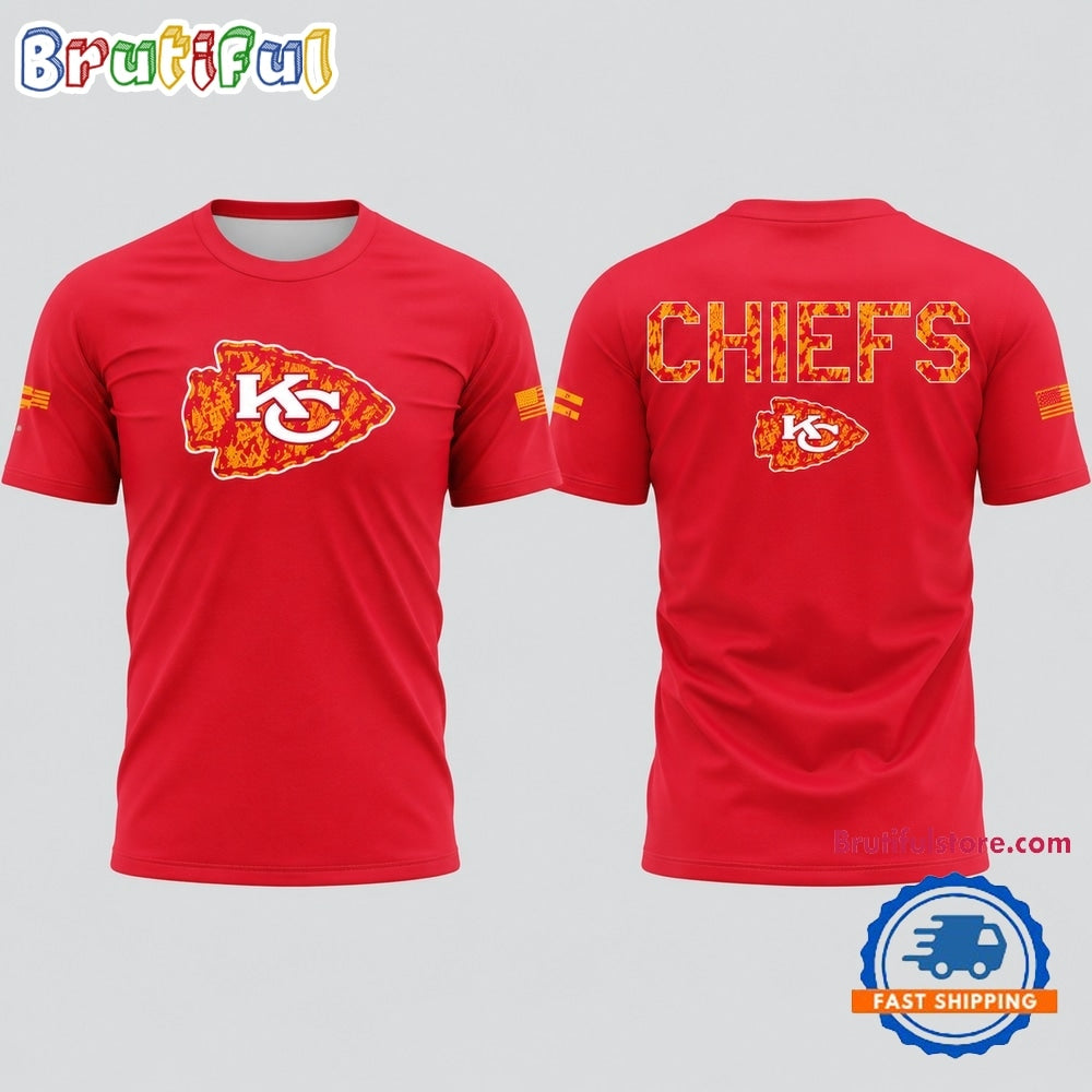 Kansas City Chiefs Salute To Service 2026 Limited Edition Red T Shirt