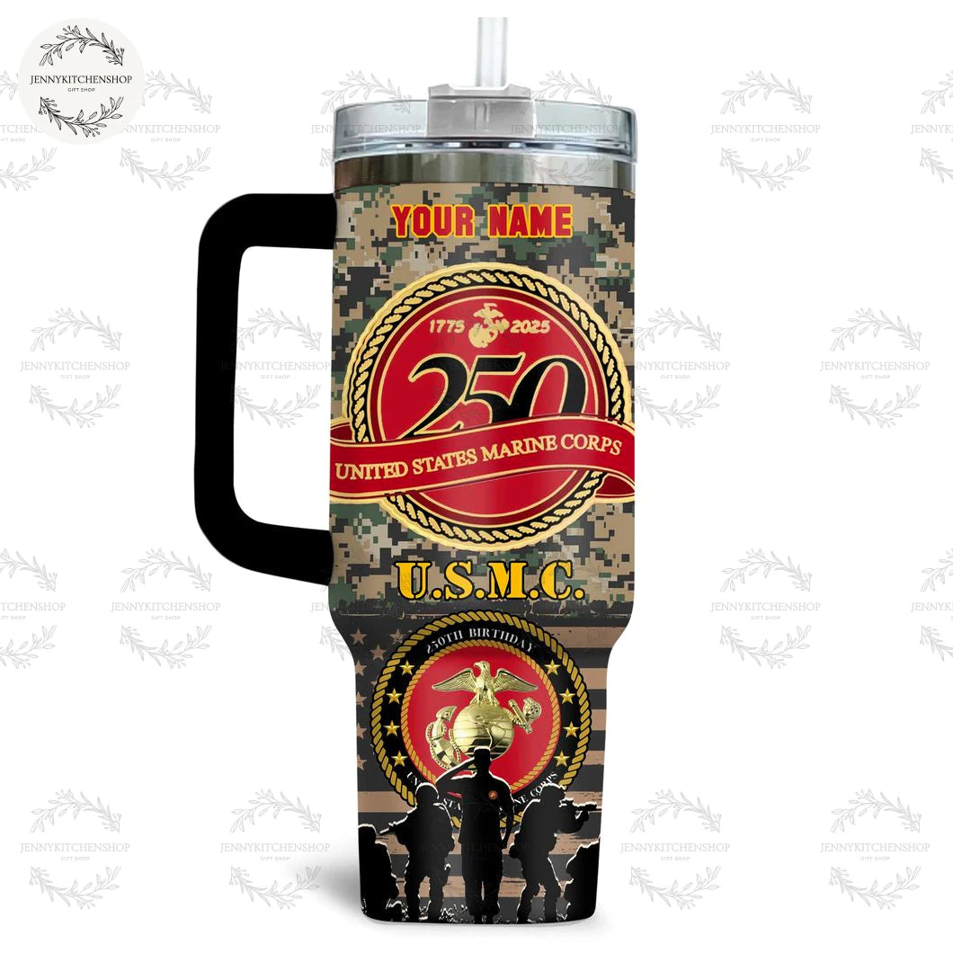 Kansas City Chiefs USMC 250th Limited Tumbler