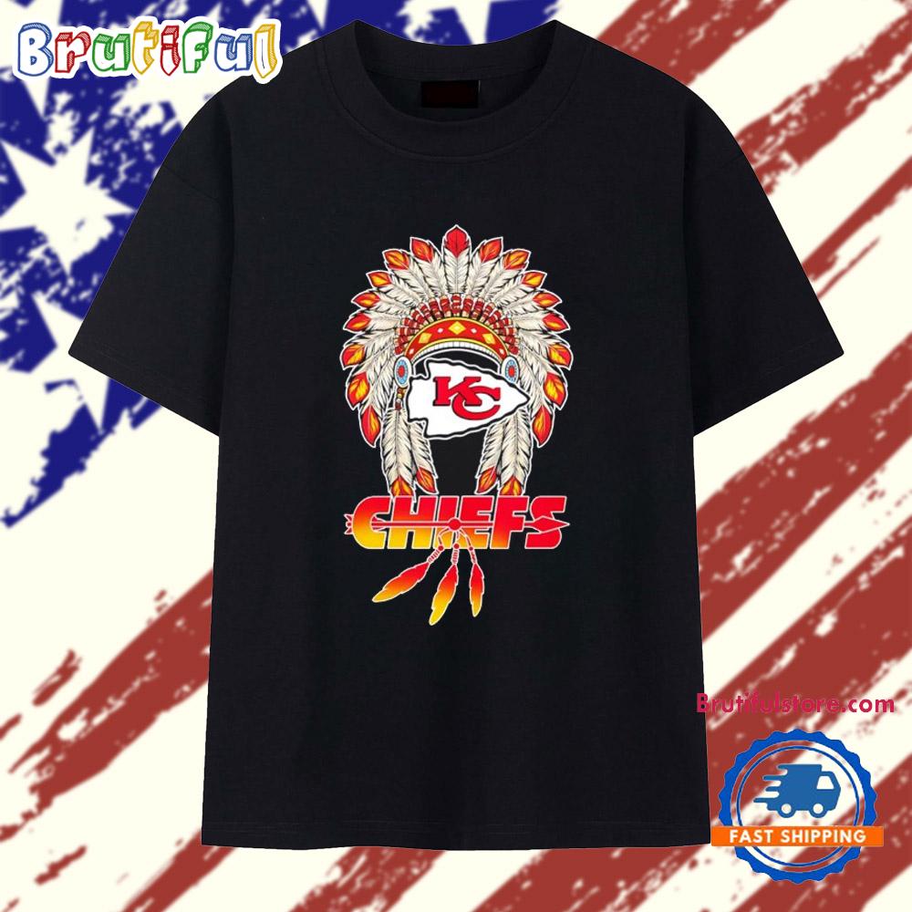 Kansas City Chiefs x Native American 2025 Baseball T Shirt