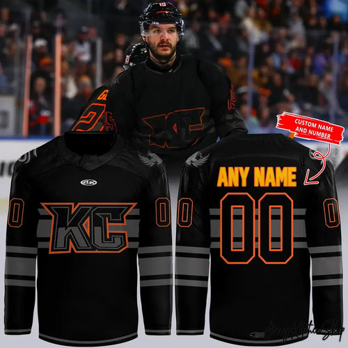 Kansas City Mavericks Blackout 2025 New Hockey Jersey