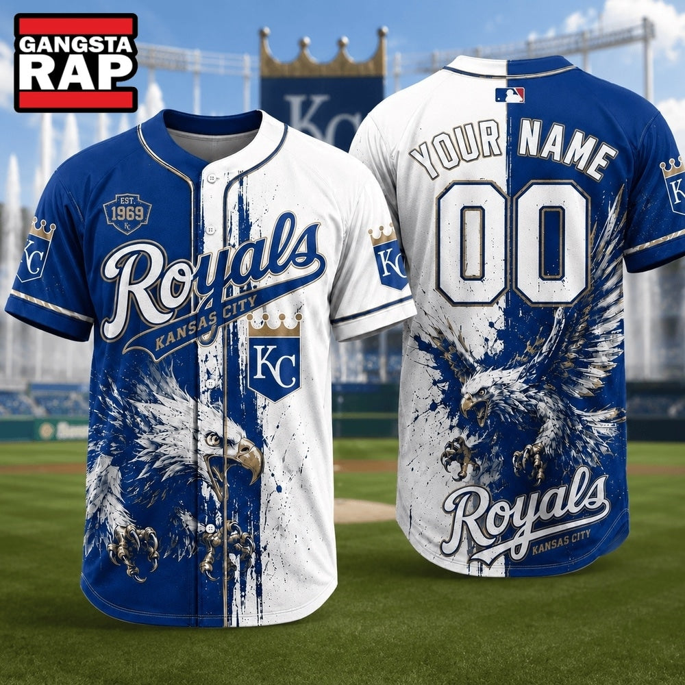 Kansas City Royals 2026 MLB Eagle America Personalized Baseball Jersey