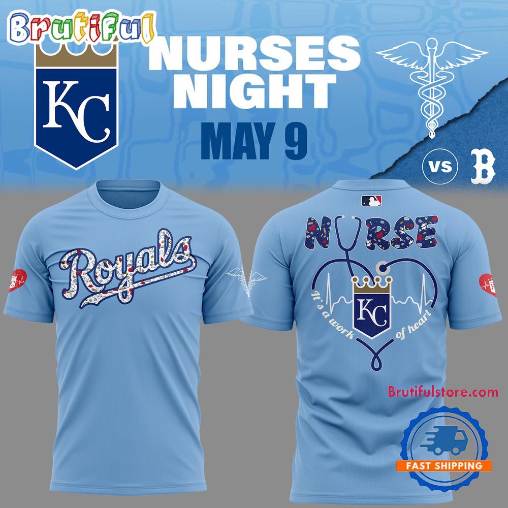Kansas City Royals Baseball NURSES NIGHT 2025 New T Shirt