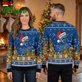 Kansas City Royals Santa Hat Logo Ho Ho Ho Ugly Christmas Sweater
