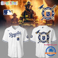 Kansas City Royals x Firefighter Appreciation Night White Baseball Jersey