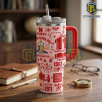 Kappa Alpha Psi Fraternity 1911 Crimson Stainless Steel 40oz Handle Tumbler