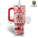 Kappa Alpha Psi Fraternity 1911 Crimson Stainless Steel 40oz Handle Tumbler