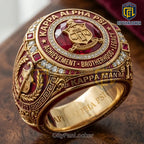 Kappa Alpha Psi Fraternity Gold Plated Commemorative Ring