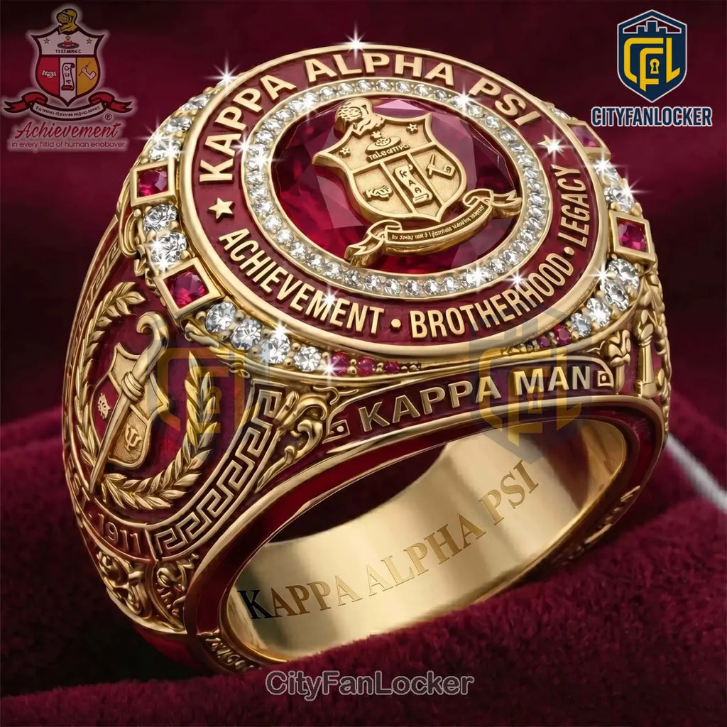 Kappa Alpha Psi Fraternity Gold Plated Commemorative Ring