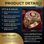 Kappa Alpha Psi Fraternity Gold Plated Commemorative Ring
