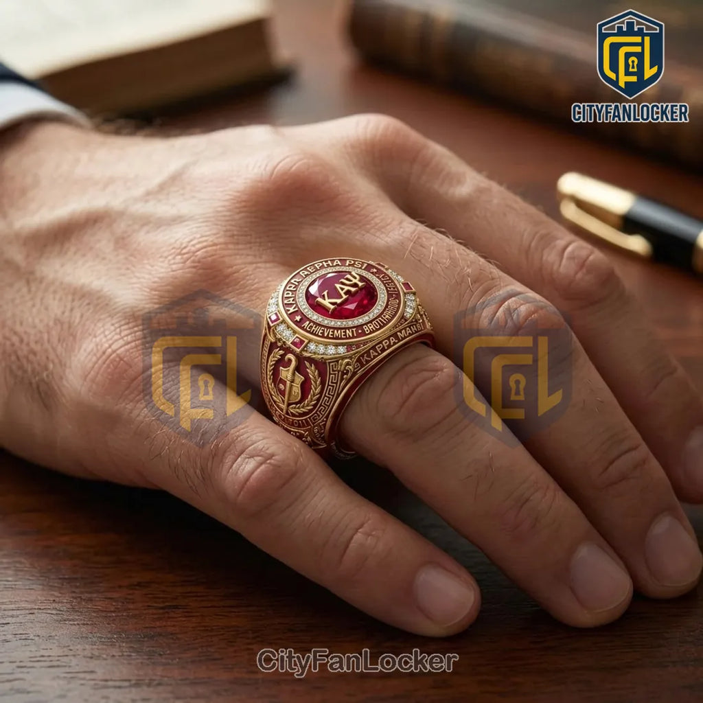Kappa Alpha Psi Fraternity Gold Plated Ring