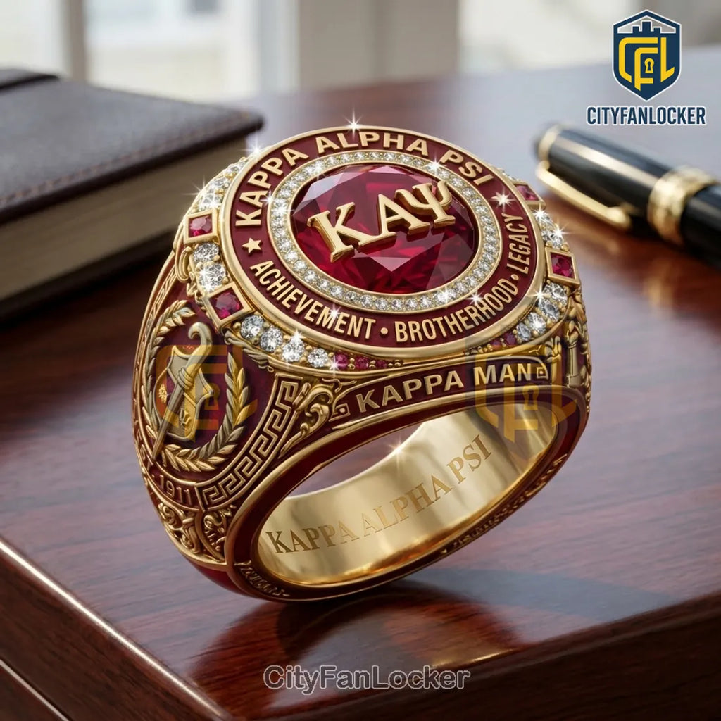 Kappa Alpha Psi Fraternity Gold Plated Ring