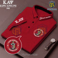 Kappa Alpha Psi Fraternity Red Embroidered Logo Polo Shirt