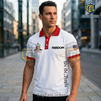 Kappa Alpha Psi Fraternity We The People Freedom White Polo Shirt