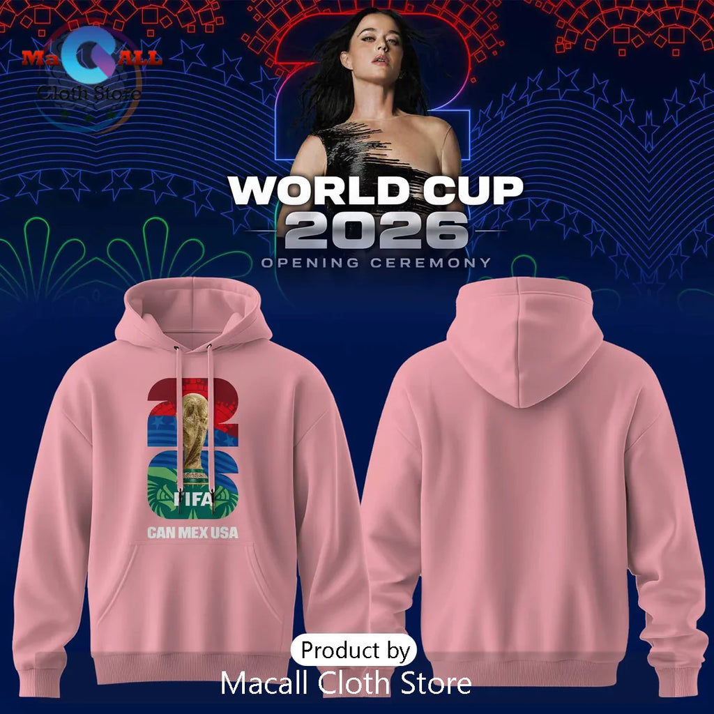 Katy Perry x World Cup 2026 FIFA Opening Ceremony Pink Hoodie