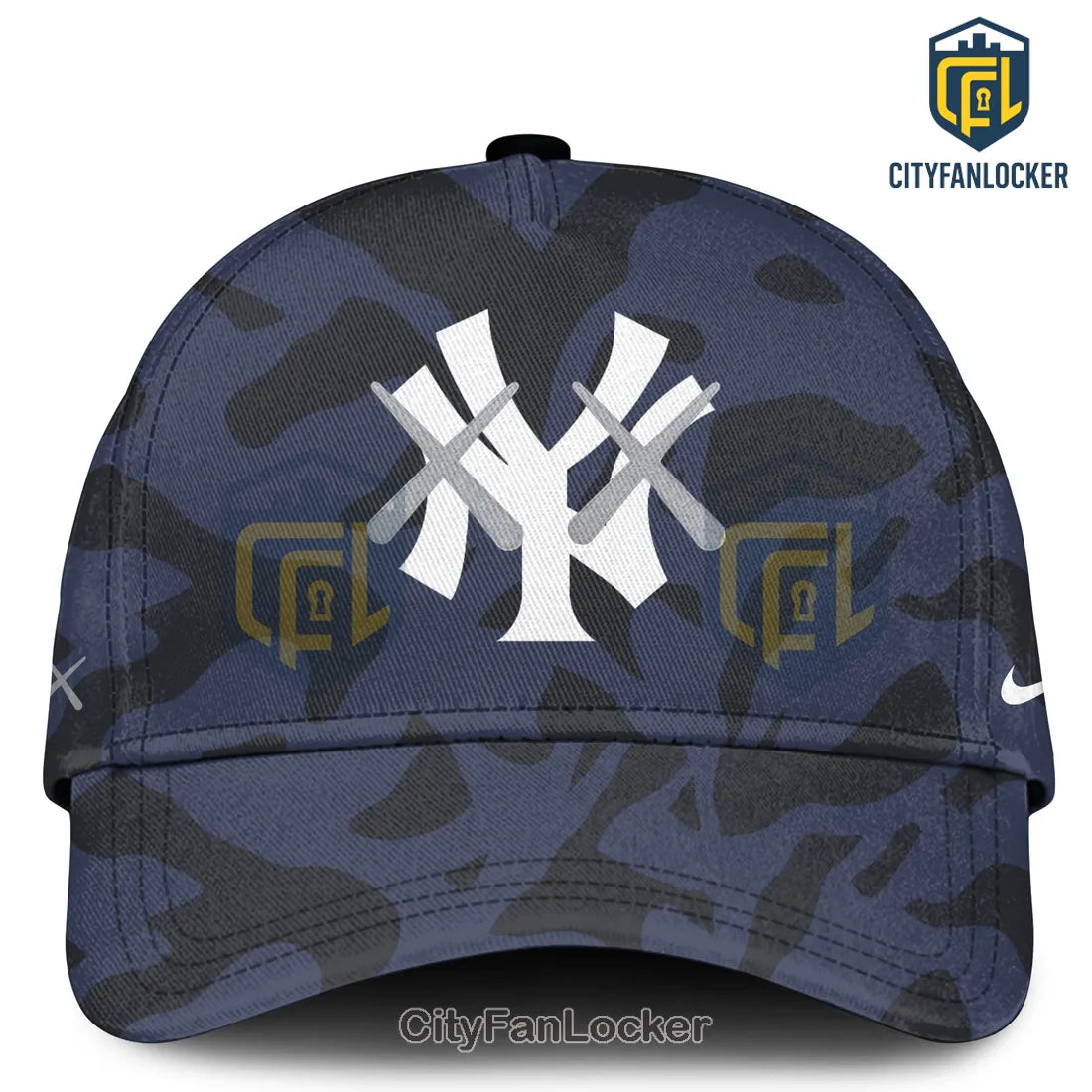 Kaws x New York Yankees Camouflage Pullover Hoodie