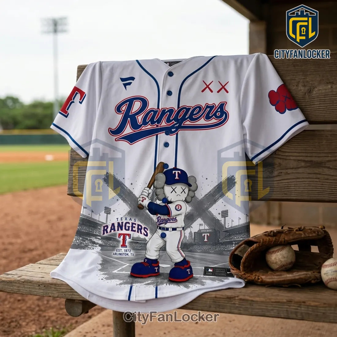 KAWS x Texas Rangers 2026 Edition Baseball Jersey