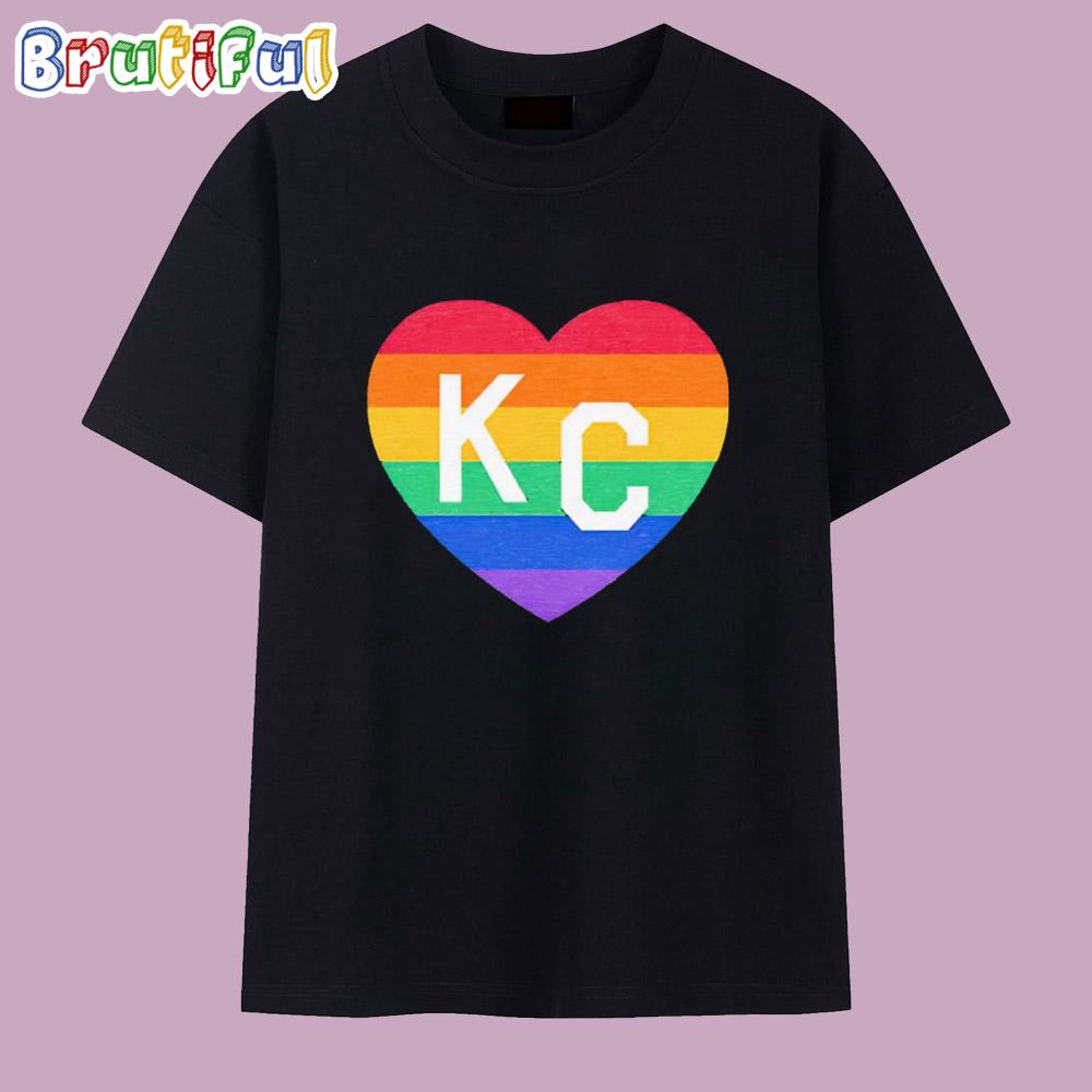 KC Kansas Pride Heart T Shirt