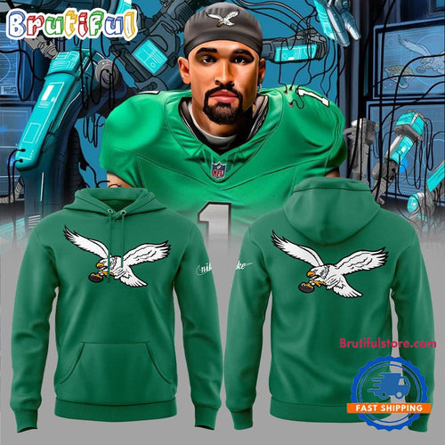 Kelly Green Philadelphia Eagles Big & Tall Club Logo Hoodie