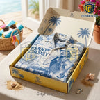 Kenny Chesney No Shoes Nation Blue Hawaiian Shirt