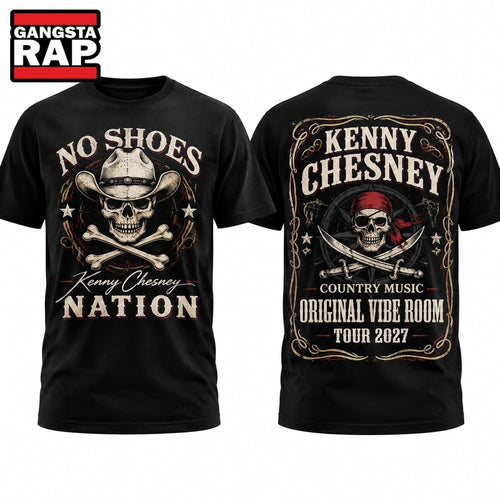 Kenny Chesney Original Vibe Room Tour 2027 Graphic Black 3D Shirt