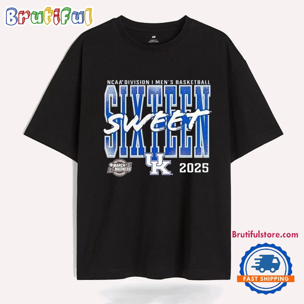 Kentucky Wildcats 2025 NCAA Tournament March Madness Sweet 16 T Shirt