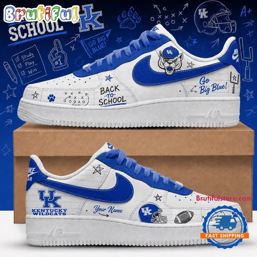 Kentucky Wildcats 2026 NCAA Football Back To School Air Force 1 Shoes Sneakers