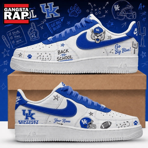Kentucky Wildcats 2026 NCAA Football Back To School Air Force 1 Shoes Sneakers
