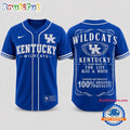 Kentucky Wildcats 2026 NCAA For Life Fan Pride Baseball Jersey Shirt